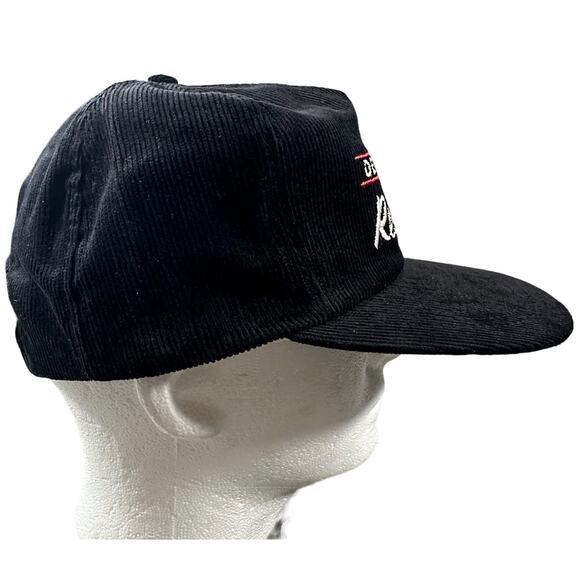 Vintage NHL Detroit Red Wings Black Corduroy Snapback Hat Excellent Condition - Picture 4 of 10